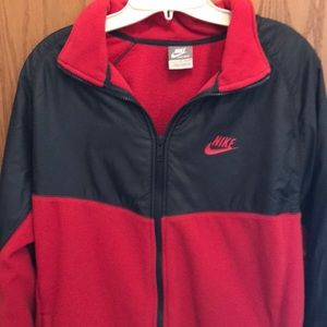 Men’s Nike XL Red and black zip up sweatshirt